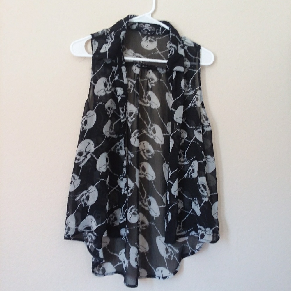 Chiffon Skull Tank